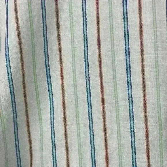 U.S. Polo Assn. Stretch Button Down Long Sleeve Striped Short Men’s Large - Picture 5 of 13